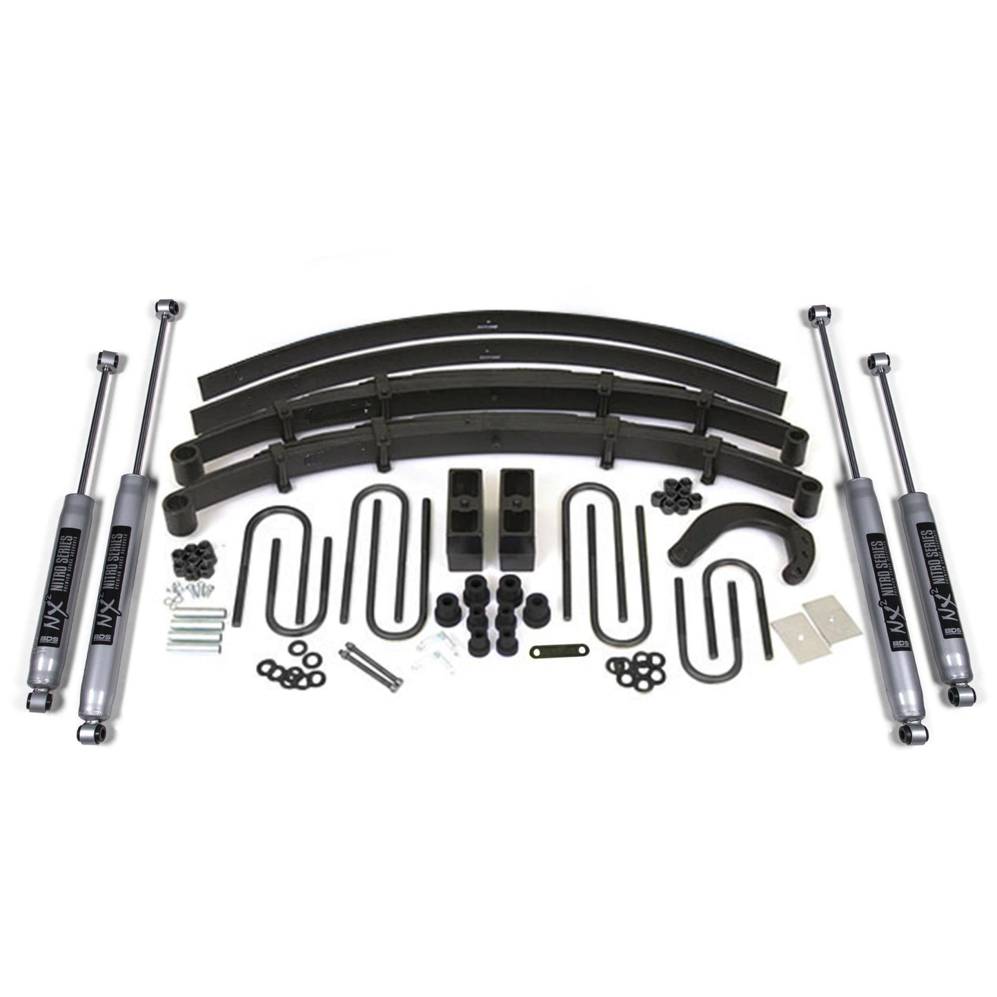 BDS Suspension | 6 Inch Lift Kit Chevy/GMC 3/4 Ton Suburban 88-91 4WD Leaf Springs Fox 2.0 Performance Shocks | BDS146FS