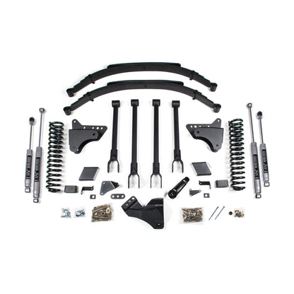 BDS Suspension | 8 Inch Lift Kit 4-Link Conversion Ford F250/F350 Super Duty 11-16 4WD Gas Fox 2.0 Performance Shocks | BDS1501FS