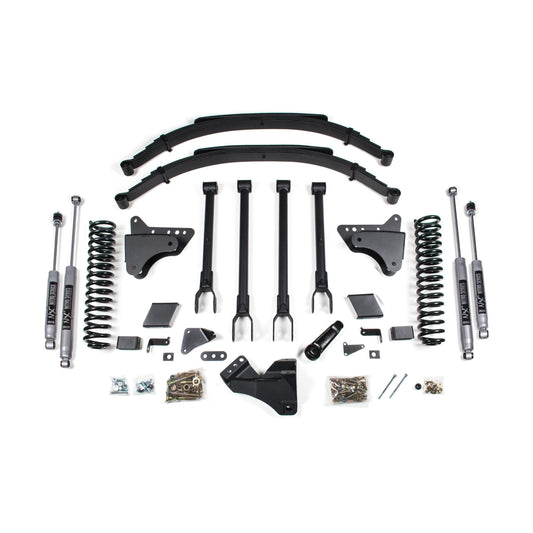 BDS Suspension | 8 Inch Lift Kit 4-Link Conversion Ford F250/F350 Super Duty 11-16 4WD Gas Fox 2.0 Performance Shocks | BDS1501FS