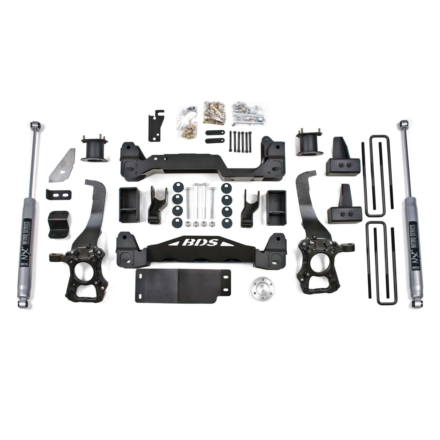 BDS Suspension | 4 Inch Lift Kit Ford F150 2014 4WD 4 Inch Block Kit NX2 Nitro Shocks | BDS1502H