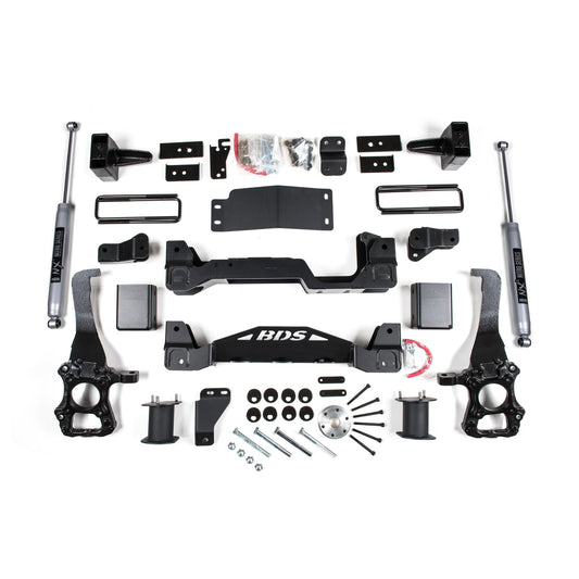 BDS Suspension | 6 Inch Lift Kit Ford F150 2014 4WD 5 Inch Block Kit NX2 Nitro Shocks | BDS1503H
