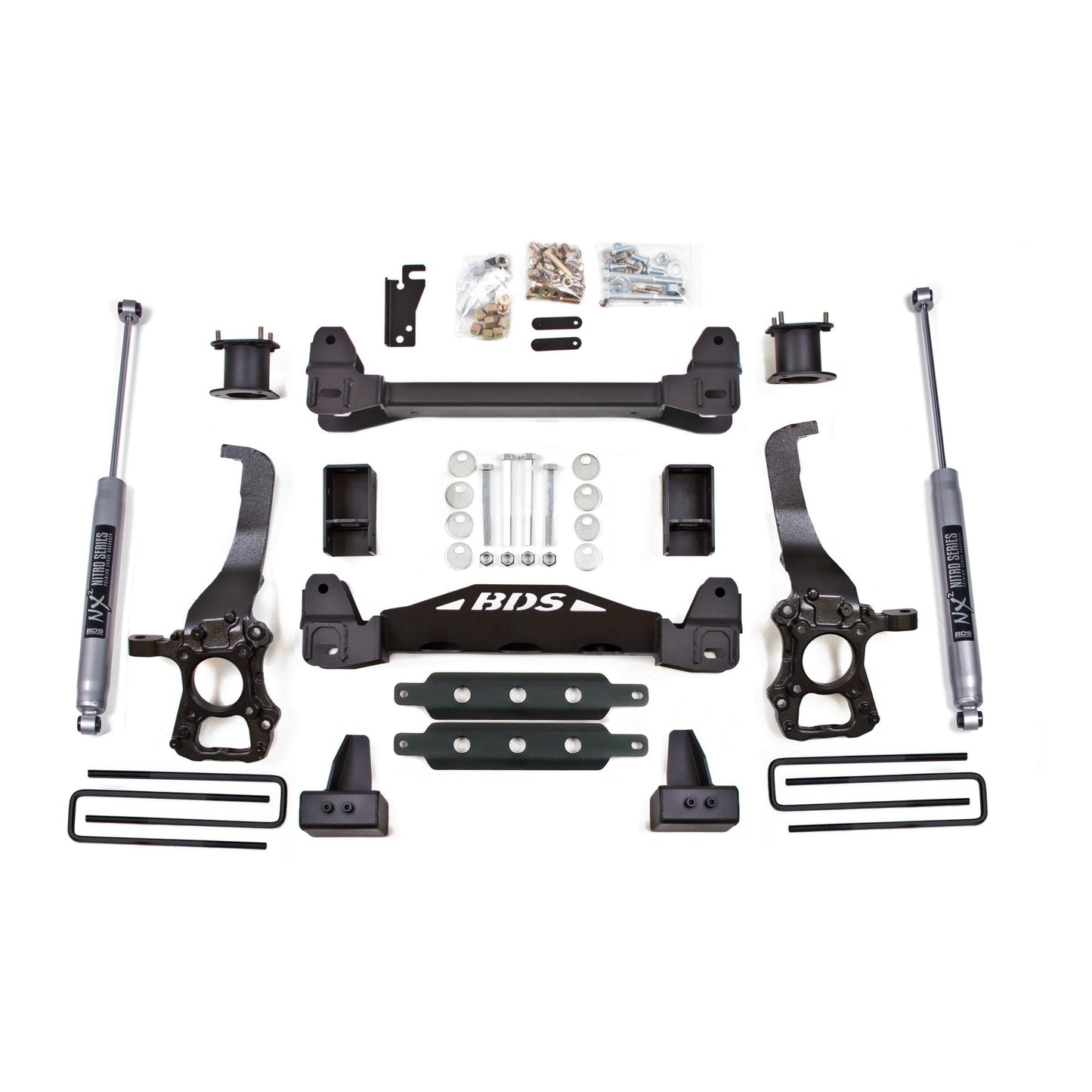 BDS Suspension | 4 Inch Lift Kit Ford F150 2014 2WD Fox 2.0 Performance Shocks | BDS1504FS