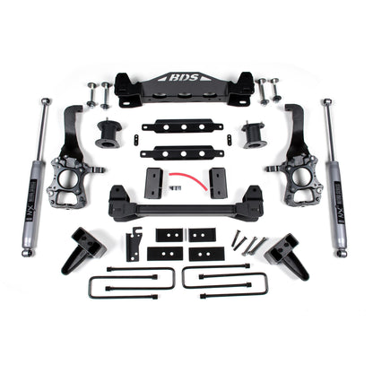BDS Suspension | 6 Inch Lift Kit Ford F150 2014 2WD 5 Inch Block Kit Fox 2.0 Performance Shocks | BDS1505FS