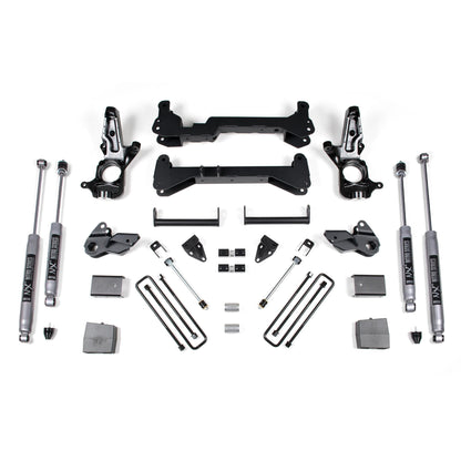 BDS Suspension | 7 Inch Lift Kit Silverado/Sierra 2500HD 01-10 2WD Carrier Below Crossmember W/Fox 2.0 Performance Shocks | BDS150FS