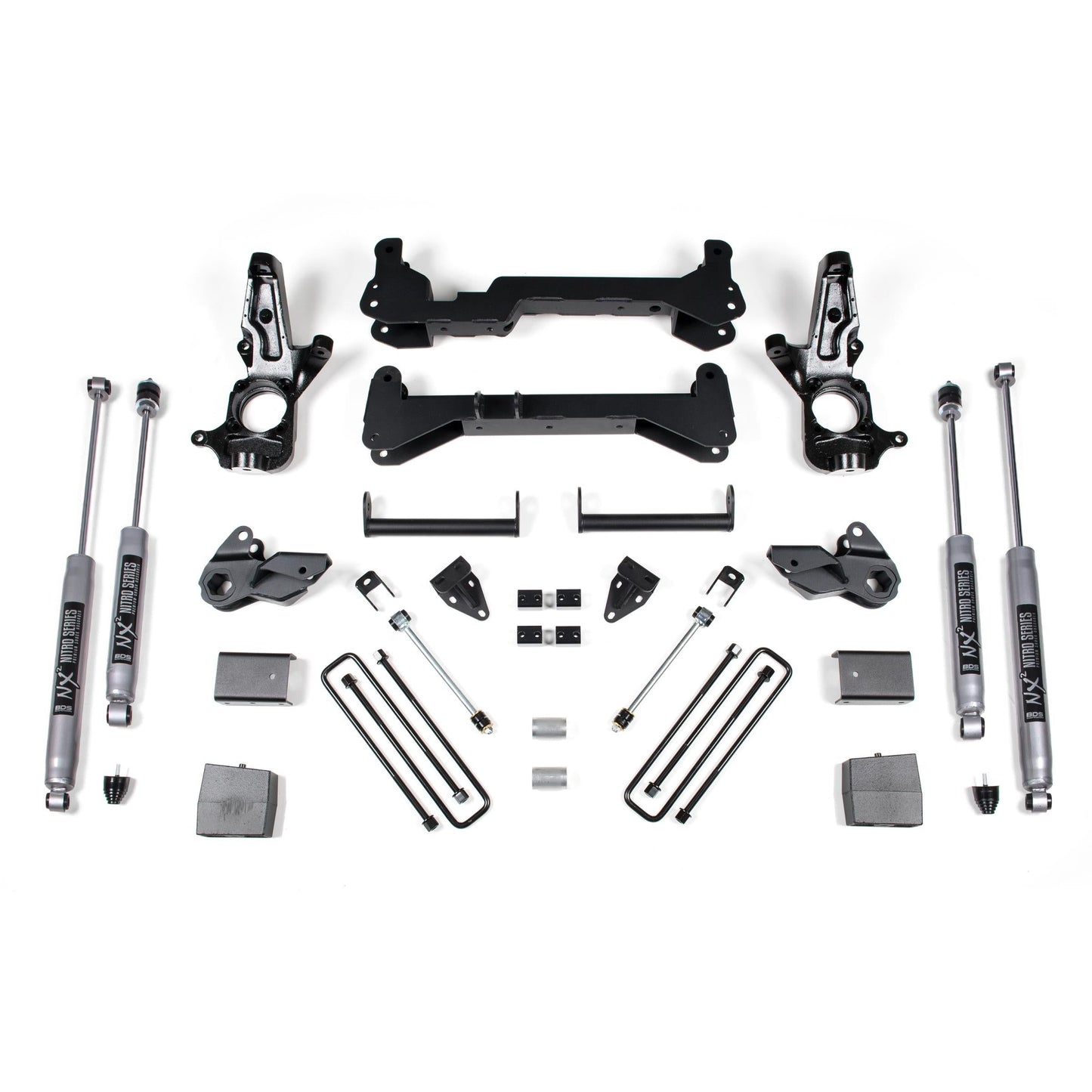 BDS Suspension | 7 Inch Lift Kit Silverado/Sierra 2500HD 01-10 2WD Carrier Below Crossmember W/NX2 Nitro Shocks | BDS150H