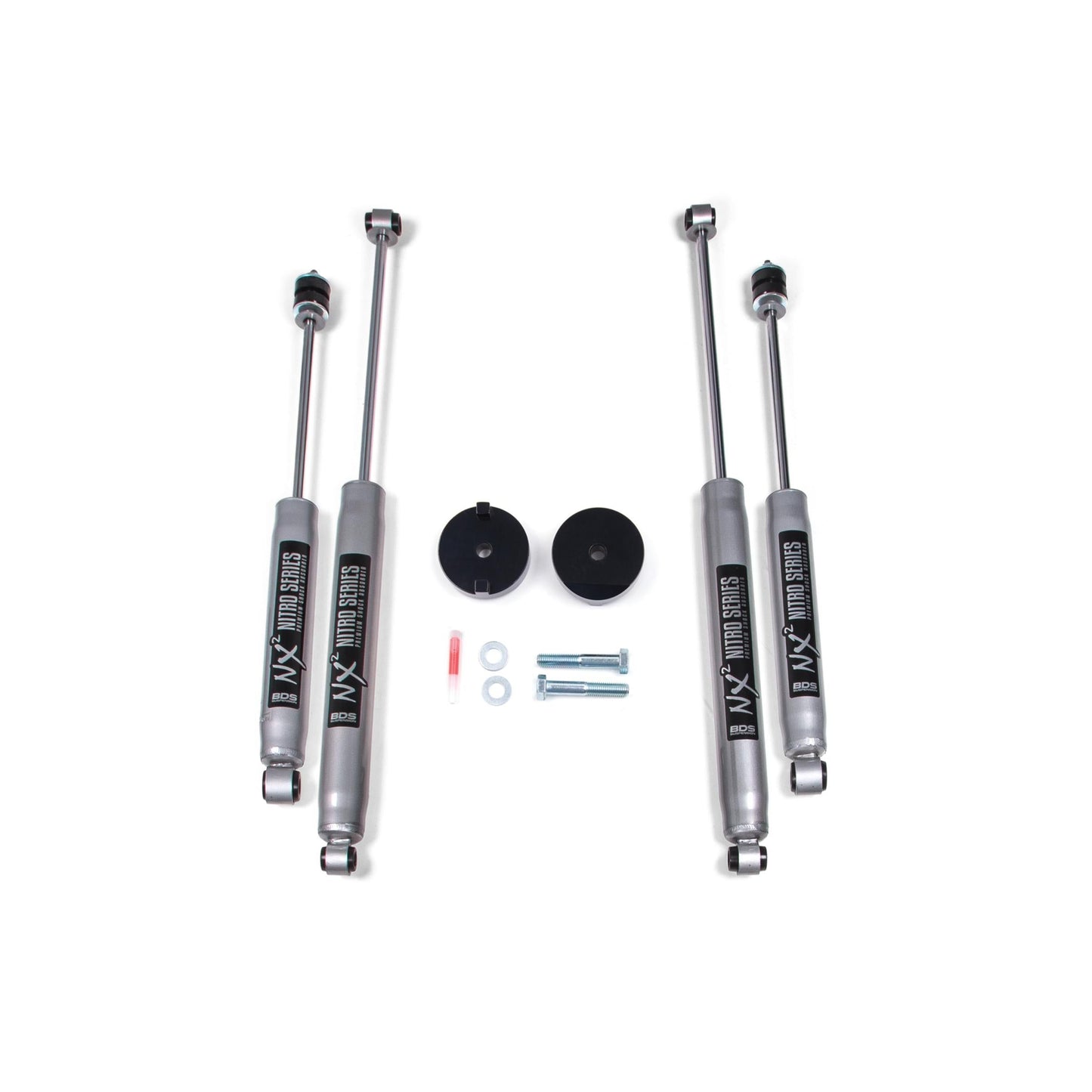 BDS Suspension | 1 Inch Leveling Kit Coil Spacer Ford F250/F350 Super Duty 17-22 4WD With NX2 Nitro Shocks | BDS1518H