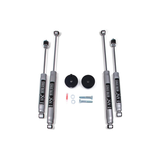 BDS Suspension | 1 Inch Leveling Kit Coil Spacer Ford F250/F350 Super Duty 17-22 4WD With NX2 Nitro Shocks | BDS1518H