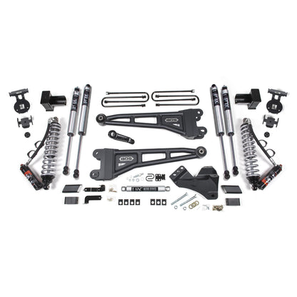 BDS Suspension | 4 Inch Lift Kit w/ Radius Arm FOX 2.5 Performance Elite Coil-Over Conversion Ford F250/F350 Super Duty 17-19 4WD Diesel 5 Inch Block 3 Leaf Main Fox 2.0 Performance | BDS1524FPE