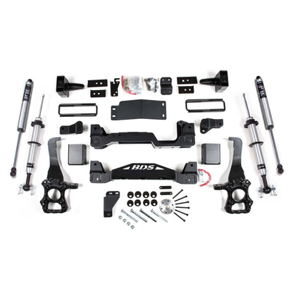BDS Suspension | 6 Inch Lift Kit FOX 2.0 Internal Floating Piston Strut Ford F150 15-20 4WD 5 Inch Block With Fox 2.0 Performance Shocks | BDS1532FSR