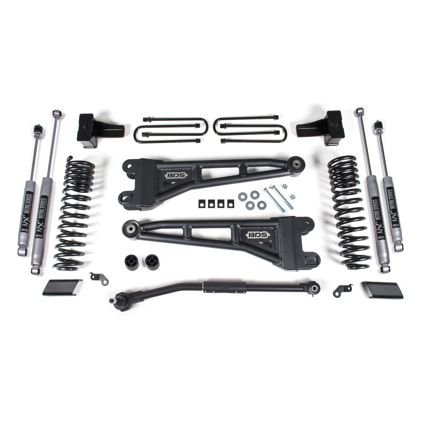 BDS Suspension | 2.5 Inch Lift Kit w/ Radius Arm Ford F250/F350 Super Duty 17-19 4WD Diesel NX2 Nitro Shocks | BDS1543H