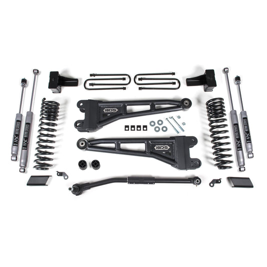 BDS Suspension | 2.5 Inch Lift Kit w/ Radius Arm Ford F250/F350 Super Duty 17-19 4WD Diesel NX2 Nitro Shocks | BDS1543H