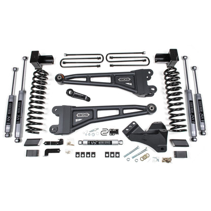 BDS Suspension | 4 Inch Lift Kit w/ Radius Arm Ford F250/F350 Super Duty 17-19 4WD Gas Leaf Springs Fox 2.0 Performance Shocks | BDS1560FS