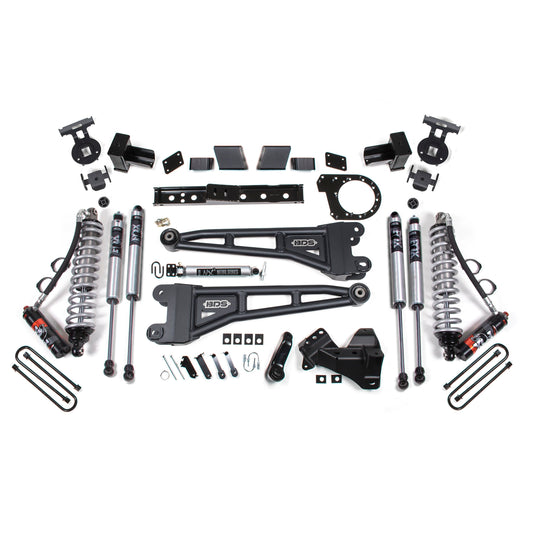 BDS Suspension Lift Kit components for 20-22 Super Duty 4Wd Diesel with FOX 2.5 coil-overs