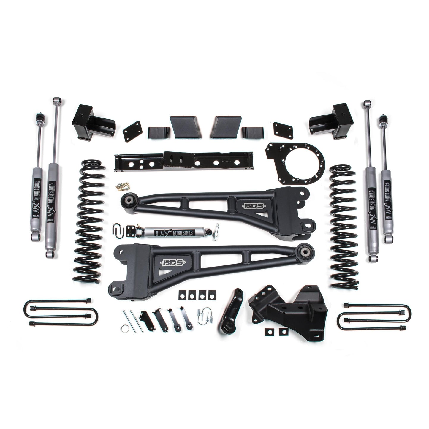 BDS Suspension | 7 Inch Lift Kit w/ Radius Arm Ford F250/F350 Super Duty 20-22 4WD Diesel 6 Inch Block Kit NX2 Nitro Shocks | BDS1561H