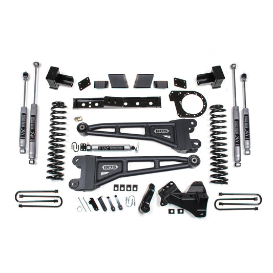 BDS Suspension | 7 Inch Lift Kit w/ Radius Arm Ford F250/F350 Super Duty 20-22 4WD Diesel Leaf Springs NX2 Nitro Shocks | BDS1562H