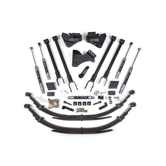 BDS Suspension | 5 Inch Lift Kit w/ 4-Link Ford F250/F350 Super Duty 20-22 4WD Diesel Leaf Springs NX2 Nitro Shocks | BDS1569H