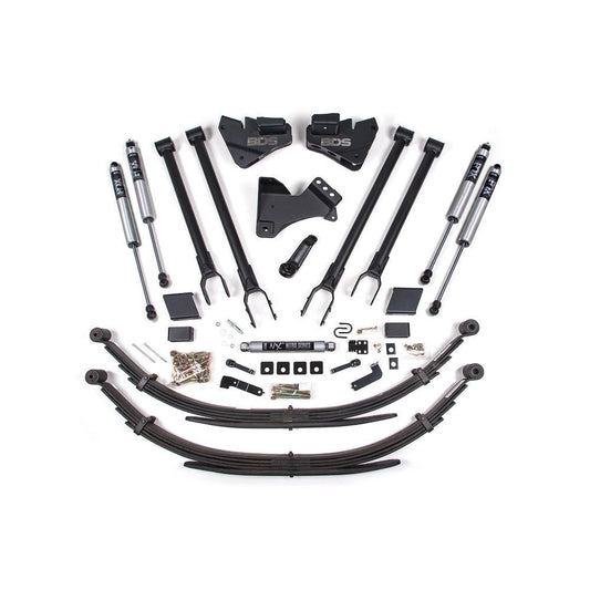 BDS Suspension | 5 Inch Lift Kit w/ 4-Link Ford F250/F350 Super Duty 20-22 4WD Gas Leaf Springs Fox 2.0 Performance Shocks | BDS1570FS