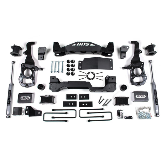 BDS Suspension | 4 Inch Lift Kit Ford F150 21-25 4WD 3 Inch Block Fox 2.0 Performance Shocks | BDS1583FS