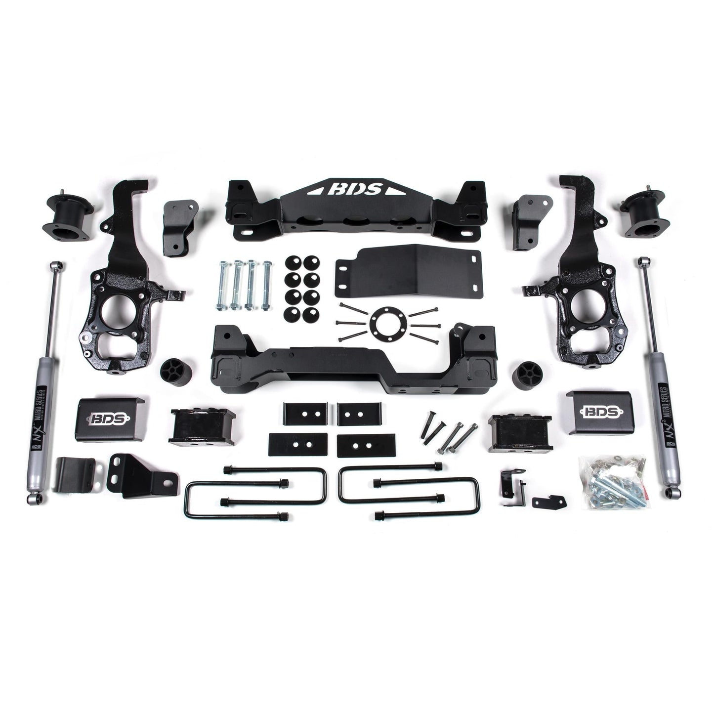 BDS Suspension | 4 Inch Lift Kit Ford F150 21-25 4WD 3 Inch Block NX2 Nitro Shocks | BDS1583H