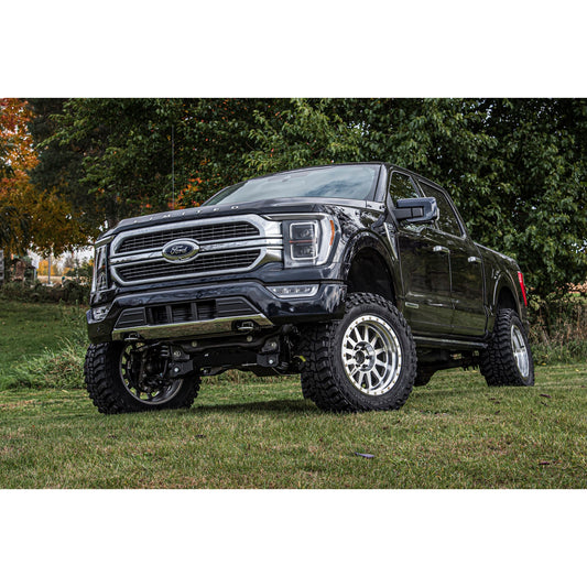 BDS Suspension 6" Lift Kit for 2021-2025 F-150 highlighting Fox 2.5 performance shocks.