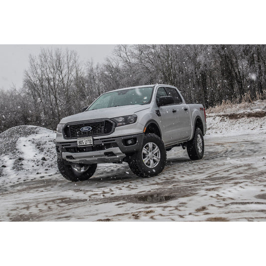 BDS Suspension 3.5" lift kit Ford Ranger 2019-2023 on snowy terrain