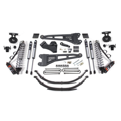 BDS Suspension | 6 Inch Lift Kit w/ Radius Arm FOX 2.5 Performance Elite Coil-Over Conversion Ford F250/F350 Super Duty 11-16 4WD Diesel Factory 2 Inch Rear Blocks | BDS1592FPE