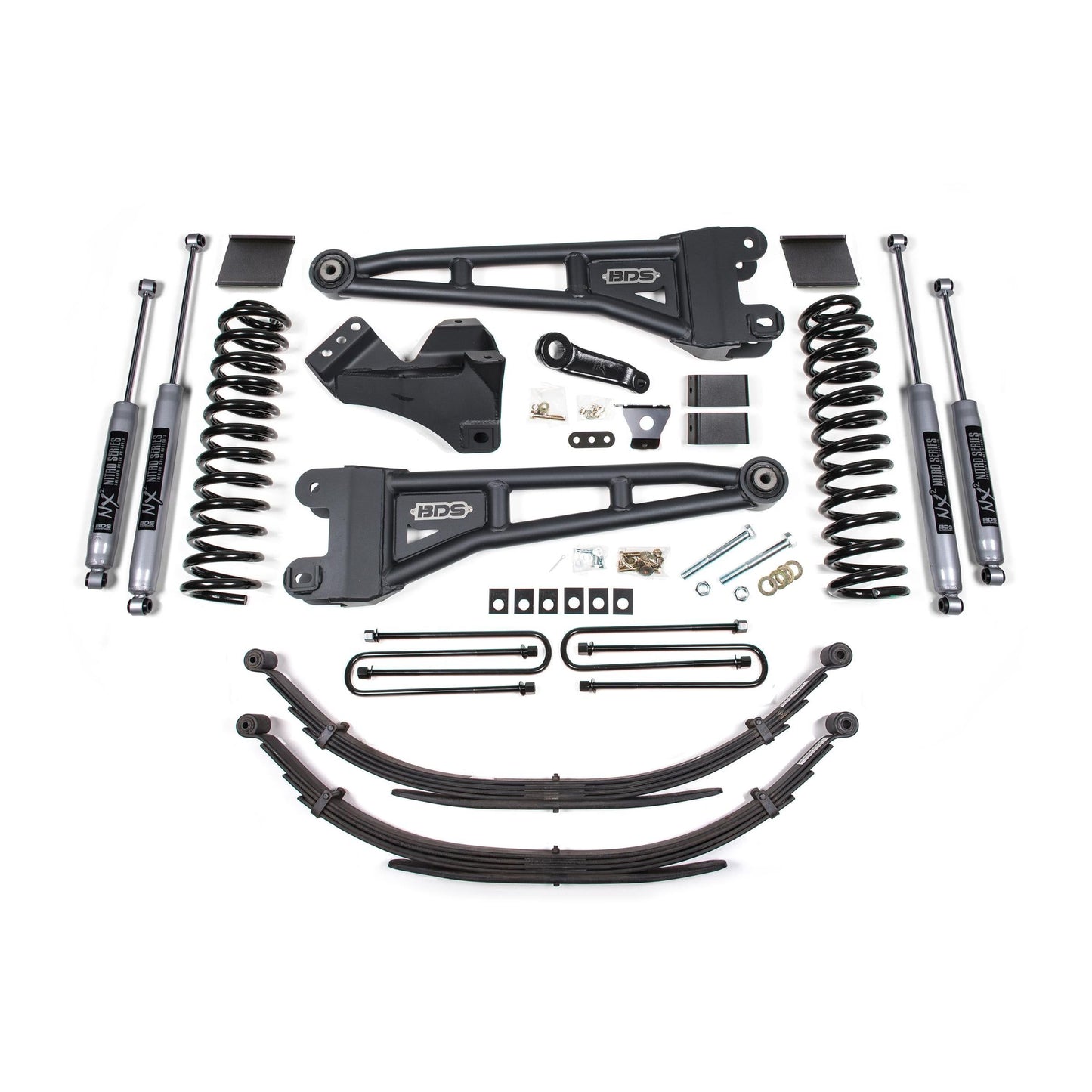 BDS Suspension | 6 Inch Lift Kit w/ Radius Arm Ford F250/F350 Super Duty 11-16 4WD Diesel 3 Inch Rear Blocks Fox 2.0 Performance Shocks | BDS1593FS