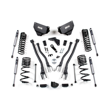 BDS Suspension | 4 Inch Lift Kit w/ 4-Link Ram 2500 14-18 4WD Diesel Fox 2.0 Performance Shocks | BDS1602FS