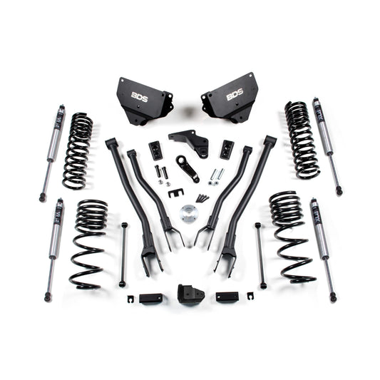 BDS Suspension | 4 Inch Lift Kit w/ 4-Link Ram 2500 14-18 4WD Diesel Fox 2.0 Performance Shocks | BDS1602FS