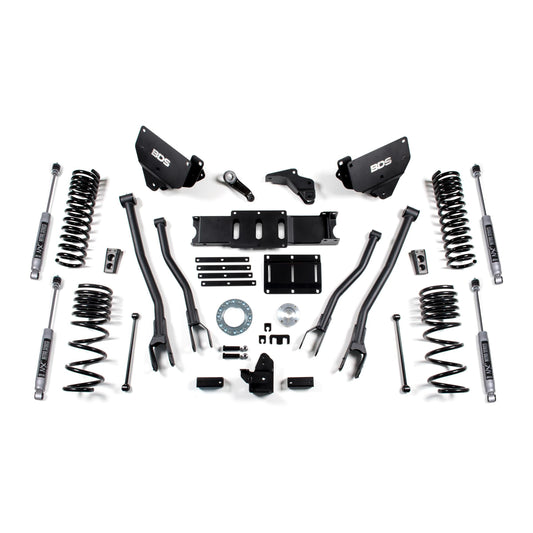BDS Suspension | 5.5 Inch Lift Kit w/ 4-Link Ram 2500 14-18 4WD Gas Fox 2.5 Performance Elite Shocks | BDS1606FPE