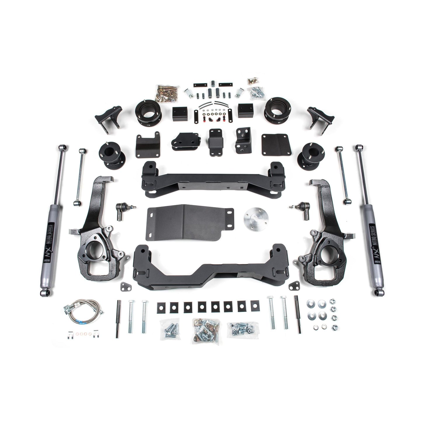 BDS Suspension | 4 Inch Lift Kit Ram 1500 w/ Air Ride 13-18 4WD NX2 Nitro Shocks | BDS1623H