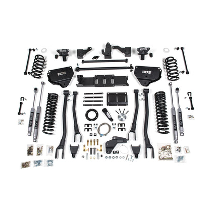BDS Suspension | 8 Inch Lift Kit w/ 4-Link Ram 2500 14-18 4WD Diesel NX2 Nitro Shocks | BDS1626H