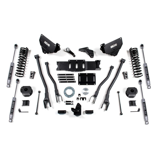 BDS Suspension | 6 Inch Lift Kit w/ 4-Link Ram 2500 w/ Rear Air Ride 14-18 4WD Diesel NX2 Nitro Shocks | BDS1628H