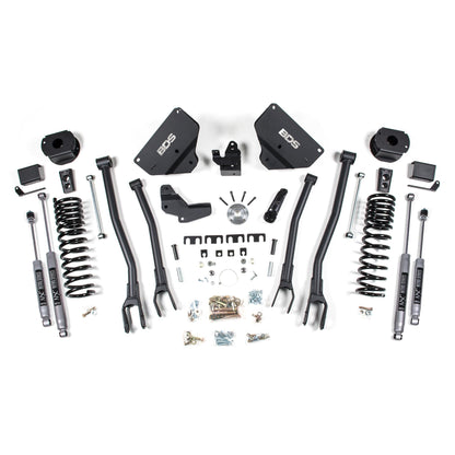 BDS Suspension | 4 Inch Lift Kit w/ 4-Link Ram 2500 w/ Rear Air Ride 14-18 4WD Gas NX2 Nitro Shocks | BDS1634H