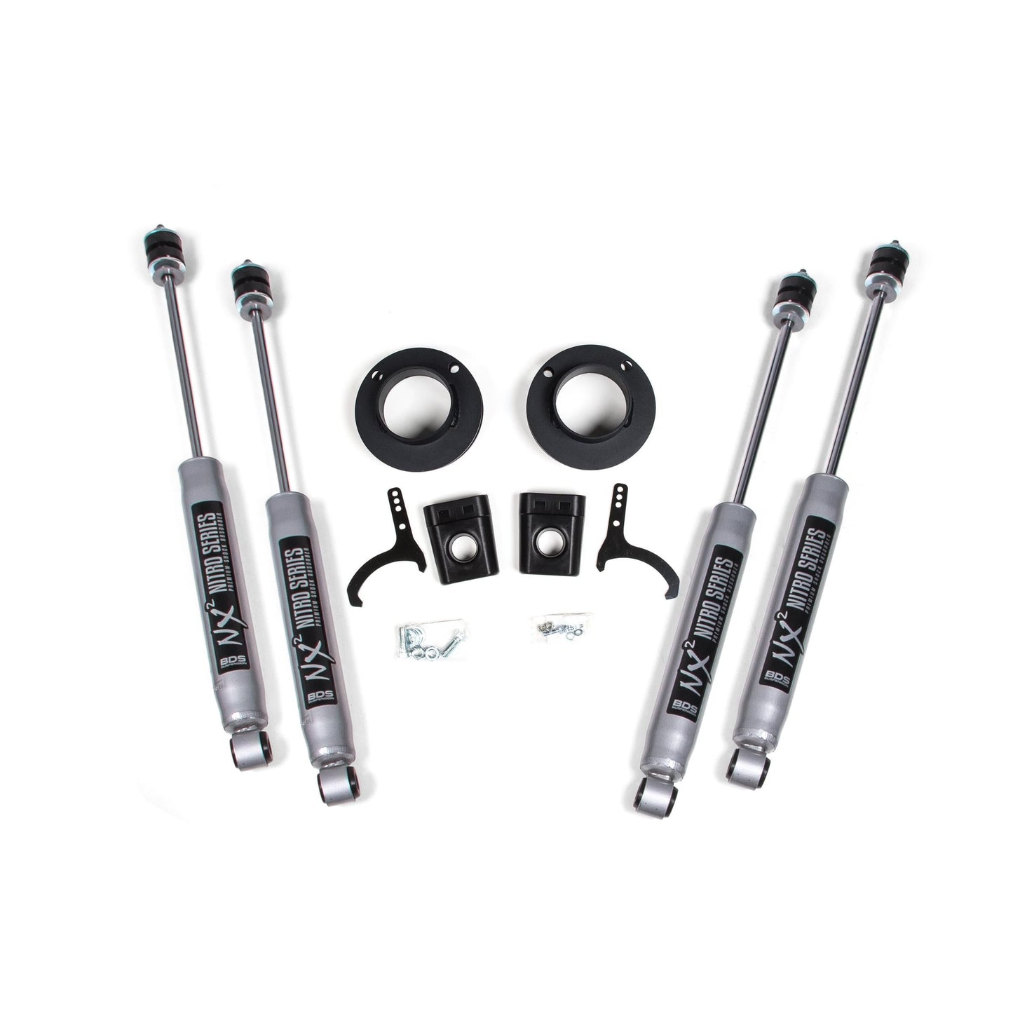 BDS Suspension | 2 Inch Leveling Kit Ram 2500 w/ Rear Air Ride 14-24 4WD W/NX2 Nitro Shocks | BDS1635H