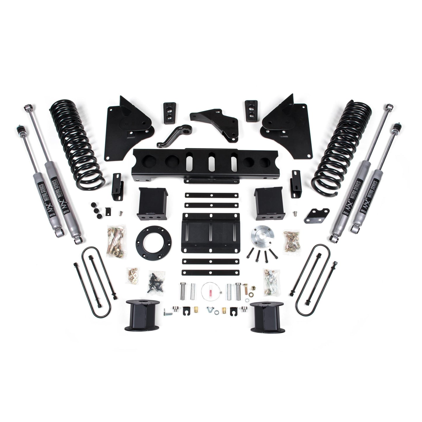 BDS Suspension | 5.5 Inch Lift Kit Ram 3500 w/ Rear Air Ride 13-18 4WD Gas NX2 Nitro Shocks | BDS1651H