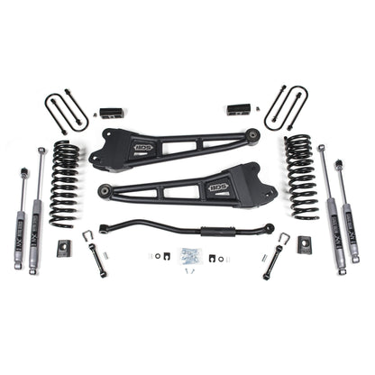 BDS Suspension | 3 Inch Lift Kit w/ Radius Arm Ram 3500 19-24 4WD Diesel With Factory Rear Overload Leaf Fox 2.0 Performance Shocks | BDS1654FS