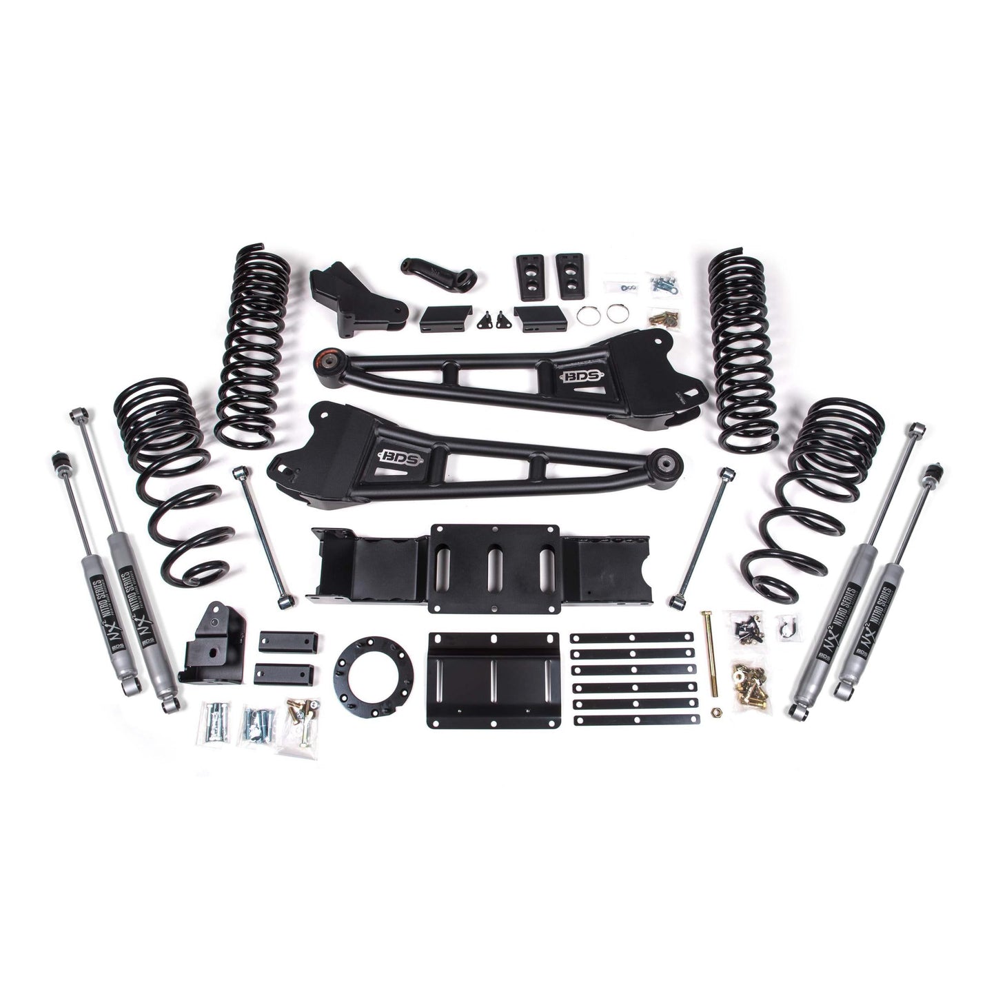 BDS Suspension | 4 Inch Lift Kit w/ Radius Arm Ram 2500 19-24 4WD Diesel Fox 2.0 Performance Shocks | BDS1660FS