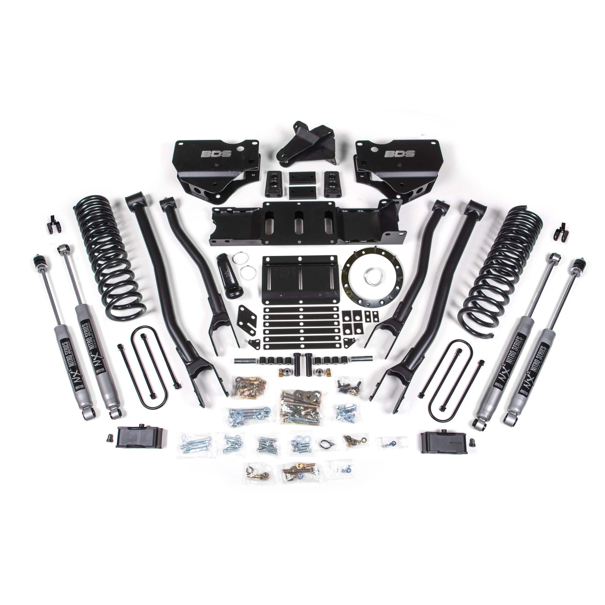 BDS Suspension 4" 4-Link Lift Kit With Fox 2.0 Shocks for 19-24 Ram 3500 Diesel components