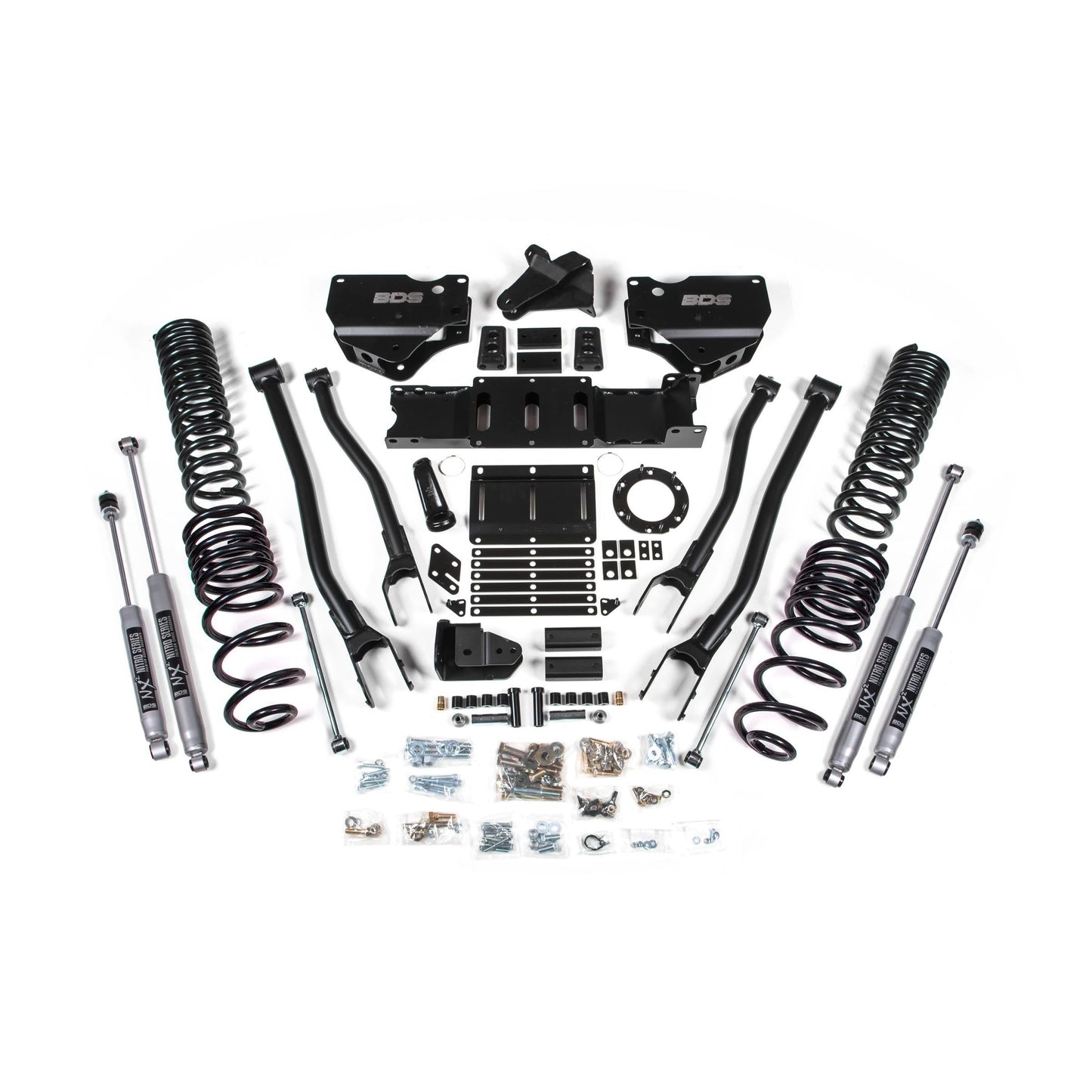 BDS Suspension | 4 Inch Lift Kit w/ 4-Link Ram 2500 19-24 4WD Diesel NX2 Nitro Shocks | BDS1674H