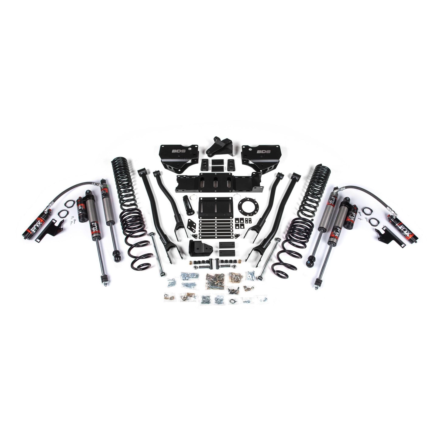 BDS Suspension | 4 Inch Lift Kit w/ 4-Link Ram 2500 19-24 4WD Gas Fox 2.5 Performance Elite Shocks | BDS1675FPE