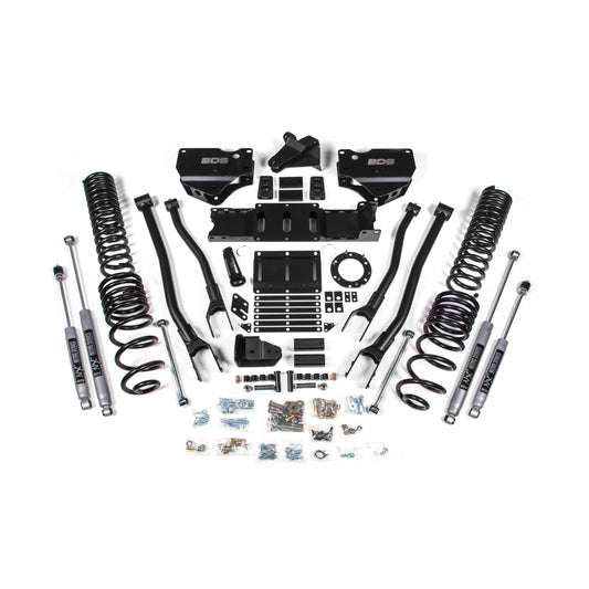 BDS Suspension | 4 Inch Lift Kit w/ 4-Link Ram 2500 19-24 4WD Gas Fox 2.0 Performance Shocks | BDS1675FS