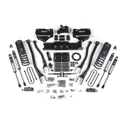BDS Suspension | 4 Inch Lift Kit w/ 4-Link Ram 3500 19-23 4WD Gas With Factory Rear Overload Leaf FOX 2.0 Performance | BDS1679FS