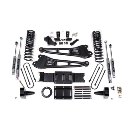 BDS Suspension | 6 Inch Lift Kit w/ Radius Arm Ram 3500 19-24 4WD Diesel No Factory Rear Overload Leaf 6 Bolt Fox 2.0 Performance Shocks | BDS1682FS