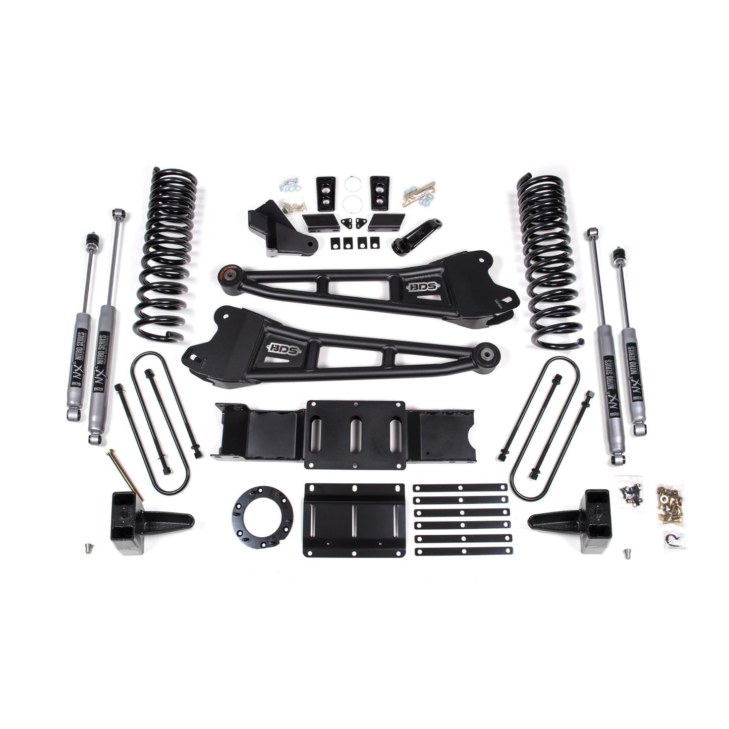 BDS Suspension | 6 Inch Lift Kit w/ Radius Arm Ram 3500 19-24 4WD Diesel Without Factory Rear Overload Leaf 8 Bolt Fox 2.5 Performance Elite Shocks  | BDS1684FPE