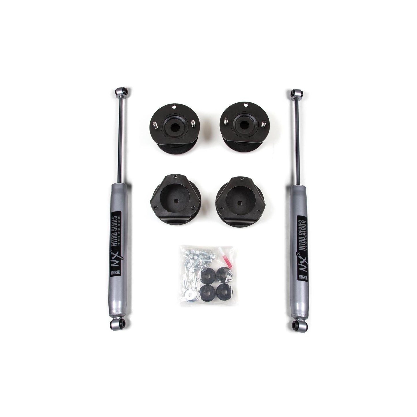 BDS Suspension | 2 Inch Lift Kit Chevy Trailblazer or GMC Envoy 02-09 NX2 Nitro Shocks | BDS168H
