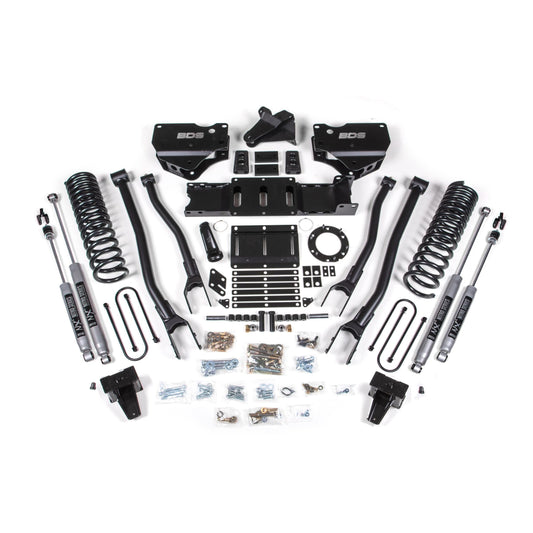 BDS Suspension | 6 Inch Lift Kit w/ 4-Link Ram 3500 19-24 4WD Diesel With Factory Rear Overload Leaf 6 Bolt Fox 2.5 Performance Elite | BDS1691FPE