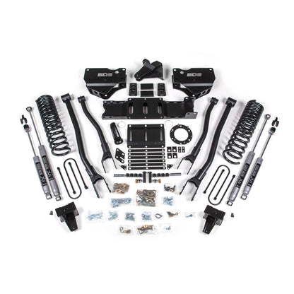 BDS Suspension | 6 Inch Lift Kit w/ 4-Link Ram 3500 19-24 4WD Diesel Without Factory Rear Overload Leaf 8 Bolt Fox 2.0 Performance Shocks | BDS1692FS