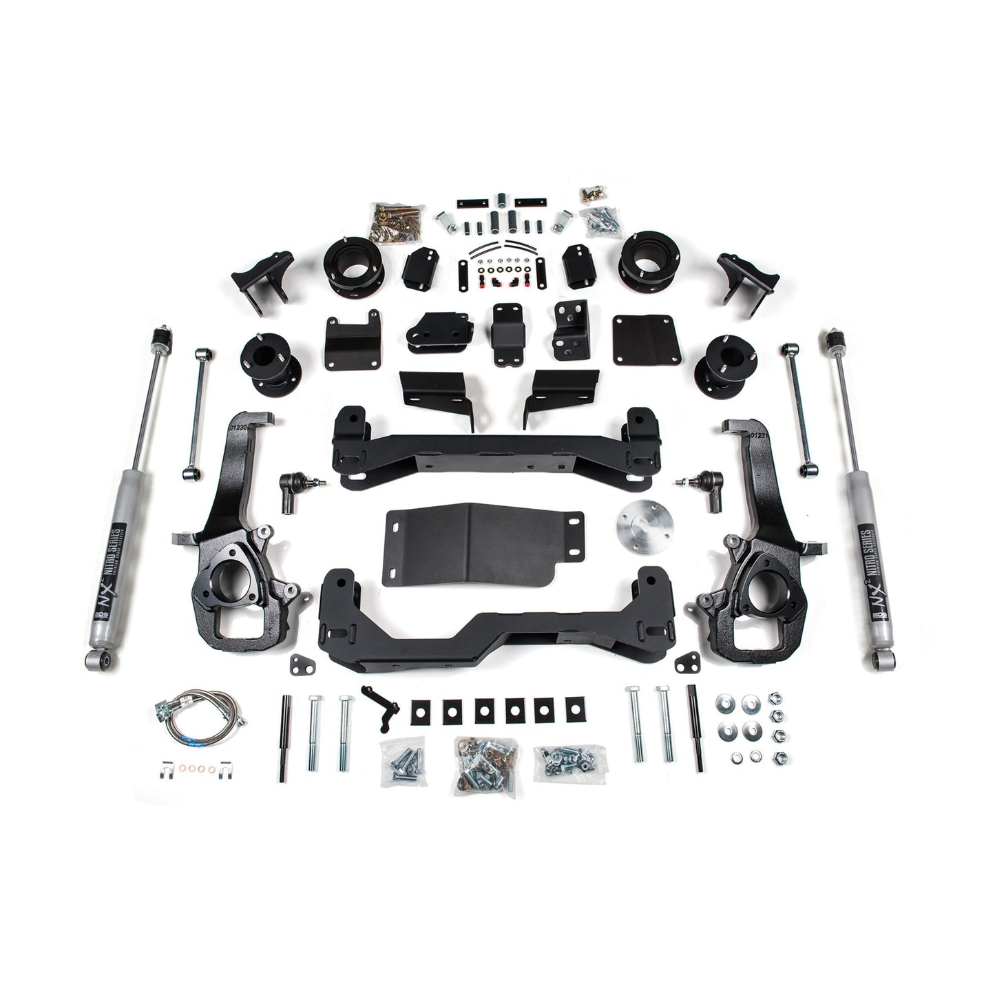 BDS Suspension | 4 Inch Lift Kit Ram 1500 w/ Air Ride 19-24 4WD Large Bore NX2 Nitro Shocks | BDS1698H