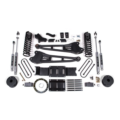 BDS Suspension | 4 Inch Lift Kit w/ Radius Arm Ram 3500 19-23 4WD Gas With Factory Rear Overload Leaf NX2 Nitro Shocks | BDS1703H